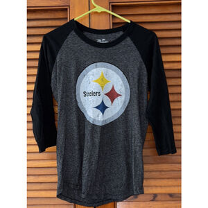 CHASE CLAYPOOL #11 PITTSBURGH STEELERS WOMENS 3/4 SLEEVE SHIRT MEDIUM